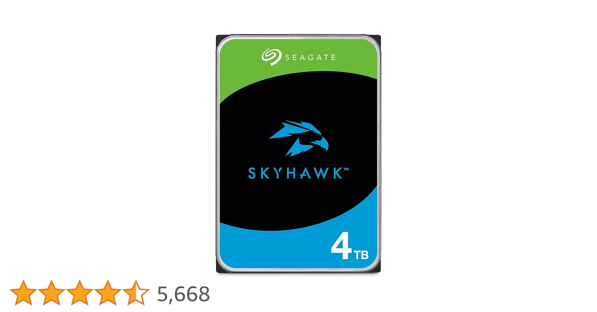 Seagate 4TB SKYHAWK ビデオ 監視システム HDD 4個 Seagate SkyHawk 4TB Surveillance Hard Drive with Health